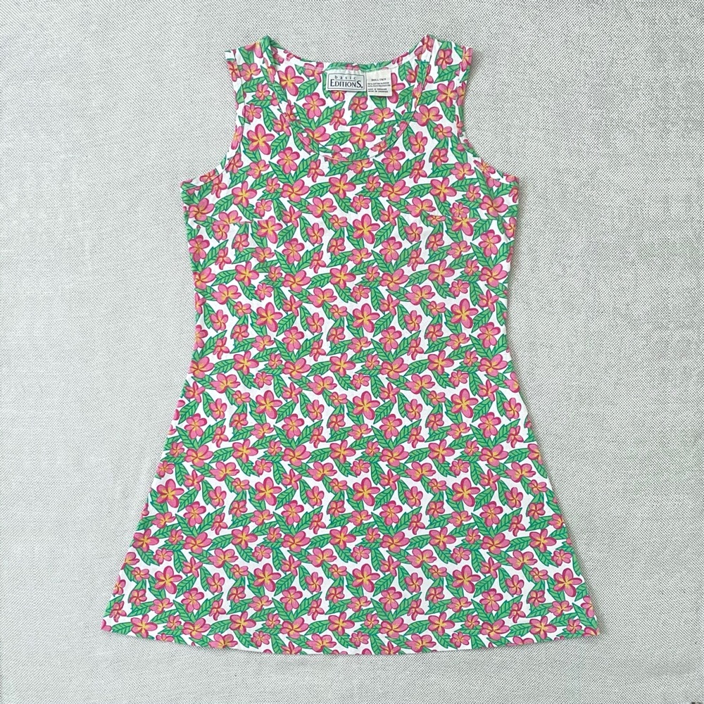 VINTAGE BASIC EDITIONS FLORAL PRINT MINI DRESS